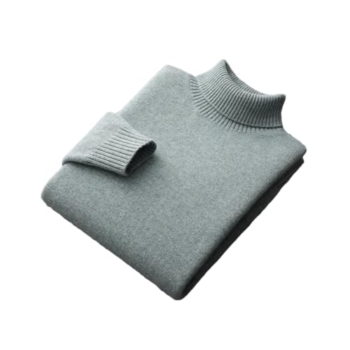 Fall and Winter Men's High-Necked Thick Wool Sweater Solid Color Loose Slim Fit Sweater Knit Bottoming Knitted Sweater