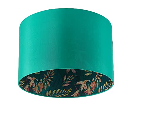 Abat-jours Tambour Contemporain de 40 cm Vert pour Lampes de Table, de Sol et de Suspension, pour Salon et Chambre, E27 E14 60 watts Maxi par Stella & Mag...