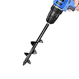 HUAPPNIO Bulb Planter Tool,Auger Drill Bit for Planting 3.15x11.81 Inch Suitable for 3/8”Hex Drive Drill