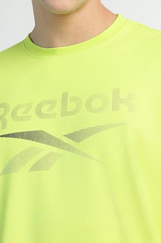 Reebok Store Reebok Men's Regular Fit T-Shirt Lime Punch - Image 5