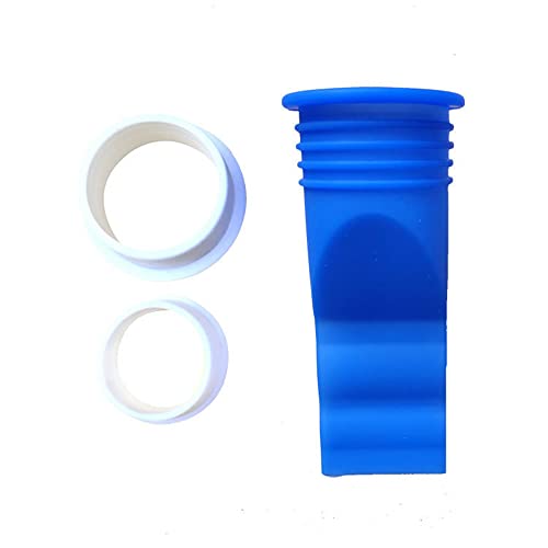 Shower Floor Drain Backflow Preventer, Waterless Trap Seal with 2 Reducing Ring
