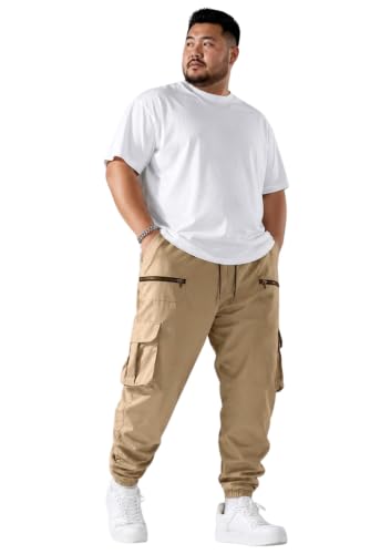 Image of INKKR Men Plus Size Cargo Pants || Plus Cargo Pants Cotton || 2XL-6XL