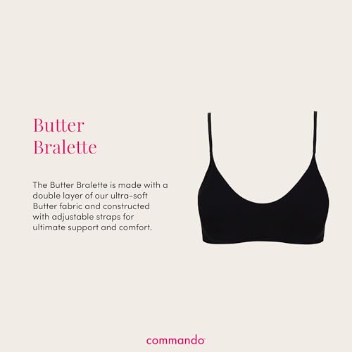 Image of commando - Butter Bralette | Light and Unpadded | Wireless Comfort Bra, Barely-There Feel | Machine Washable