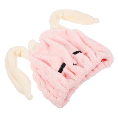 FOYTOKI Cute Hair Drying Cap for Boys and Girls Absorbent Hair Towel Wrap Ear Design Soft