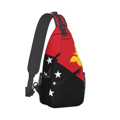 Mochila unisex tipo bandolera con diseño de Papúa Nueva Guinea miniatura 2