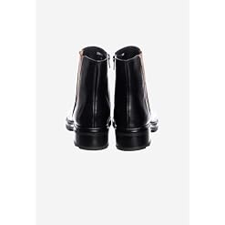 ALVIERO MARTINI Bottines Beatles 1 CLASSE Femme avec semelle intérieure en cuir et semelle en caoutchouc et impression géo Fermeture à glissière latérale Hauteur talon 3,5 cm - Les Beatles, Paul McCartney, John Lennon, RIngo Starr, George Harrison ALVIERO MARTINI Bottines Beatles 1 CLASSE Femme avec semelle intérieure en cuir et semelle en caoutchouc et impression géo Fermeture à glissière latérale Hauteur talon 3,5 cm – Image 5