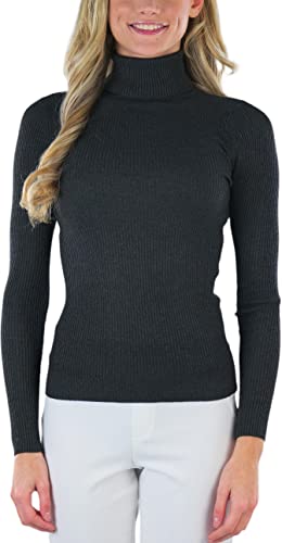 Image of ToBeInStyle Women's Classic Knit Fold Over Turtleneck Pullover