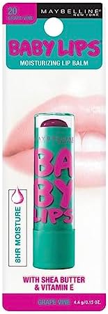 Maybelline Baby Lips Moisturizing Lip Balm SPF 20, Grape Vine 1 ea