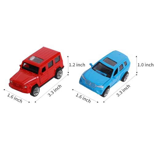 Set de 6 coches de juguete metálicos a escala 1:60 miniatura 6