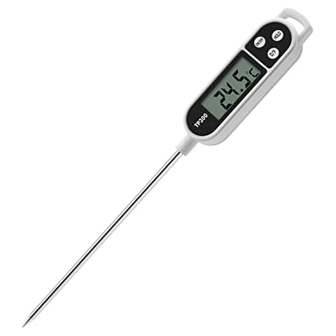 Cooking Thermometer, Display Digital Kitchen Thermometers, Digital Meat Food Thermometer Instant Read, Test the Temperature For Kitchen Cooking BBQ, Meat, Milk, Water Cover