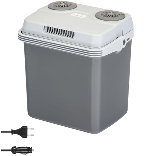 skandika Nevera portátil eléctrica Leira 19L| para coche y enchufe eléctrico, 12V, 220-240V, función enfriar y mantener caliente | nevera para coche, camping, festival, picnic