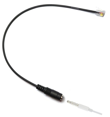 Adapter Converter RJ9/RJ10/RJ12 4P4C Headset/Handset Plug to Mobile Smart Phone Headset Headphone 3.5MM Plug