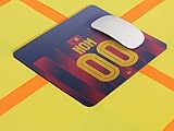 tapis de souris football Impression HD Durable: Impression haute définition résistante à l’usure, aux frottements et à la décoloration, pour des couleurs vives et durables.