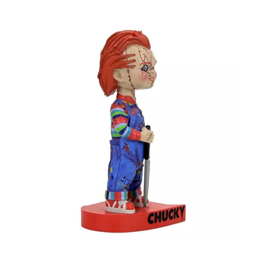 Chucky aldaba de cabeza de 7 pulgadas NECA coleccionable con base de corazón 4
