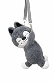 10 Inch, Skzoo Plush Soft Crossbody Bag, Cute Animal Stray Inspired Fuzzy Shoulder Purse, Adjustable Strap Cartoon Bag for Concerts & Festivals（Wolf Chan）