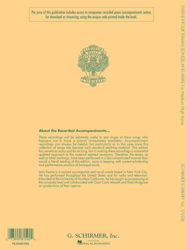 24 Italian Songs and Arias of the 17th and 18th Centuries | Vocal Collection and Piano Accompaniments Book with Online Audio | Essential Sheet Music for Singers, Voice Students and Teachers - Image 2