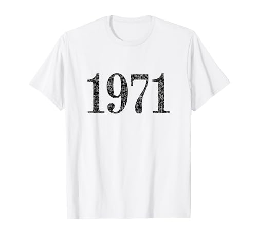 1971 (Vintage Black) 55 Birthday Gift T-Shirt