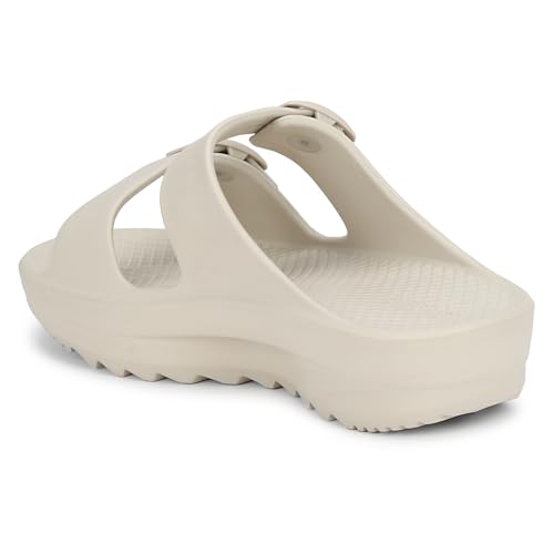 Image of Aqualite Women's Slides Slippers - Slip-On Flat Base Flipflop Lightweight, Anti-Skid & All-Day Comfort | Casual Home & Outdoor Sandals for Women