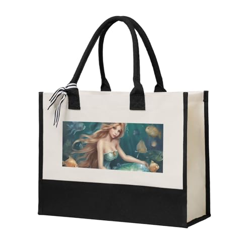 Sac fourre-tout en toile réutilisable écologique spacieux beige