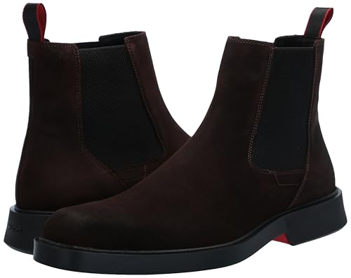 Image of HUGO Men's Brushed Suede Slip on Chelsea Boot