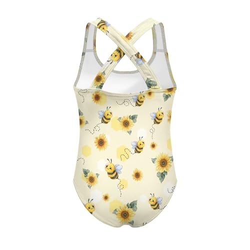 Image of Girls One Piece Swimsuits Quick Dry Beach Bathing Suit Crossback Swimwear 5-14 Years