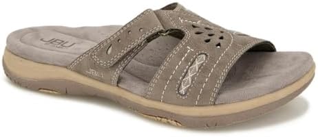 JBU by Jambu Women's SISSEY Vegan Slide Sandal, Brown, 8 | Image 2