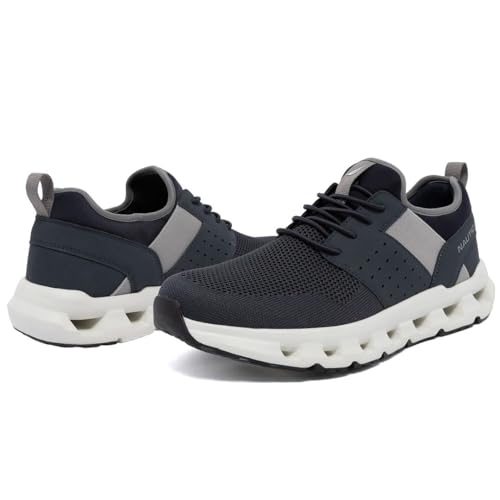 Image of Nautica Mens Running Sneakers Sport Fashion Lace-Up Athletic Soft Shoes for Gym Tennis Men - Cushioned, Breathable, Lightweight & Comfortable