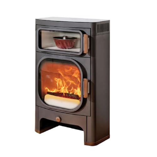 Austroflamm Kaminofen Heidi Back mit Backfach und Ceranfeld, 7 kW