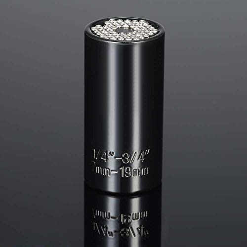 Andoer 7mm-19mm Multi-functional Universal Socket Metric Wrench Power Drill Adapter Socket Set Professional Repair Tools