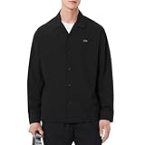 Optez pour cette chemise Lacoste à prix bas ! - Coloris : Noir - Col chemise - Manches longues - Composition : Polyester (83%), Élasthanne (17%) - Crocodile brodé bicolore sur la poitrine - Coupe décontractée et confortable