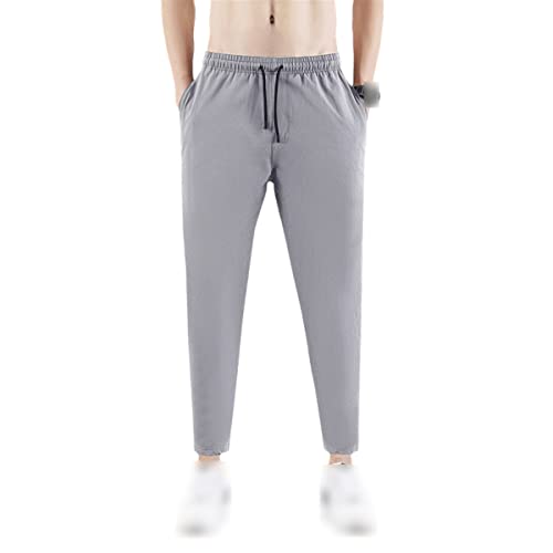 Pantalon d'été 9 points Roquorl homme coupe ample gris taille 4XL