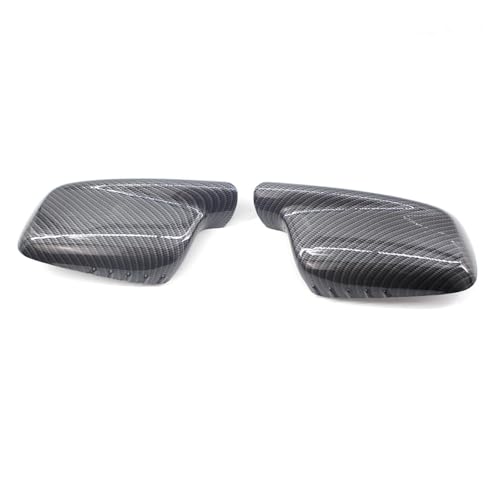 Coque de rétroviseur latéral de rechange carbone noir brillant compatible BMW E46 E65 E66