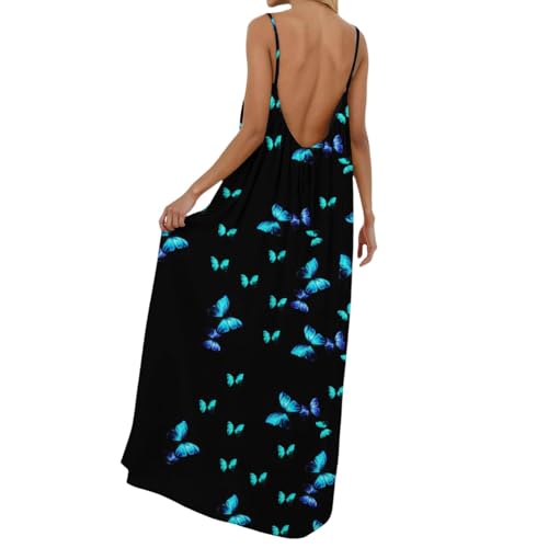 Robe d'été longue en tissu soft de qualité supérieure au design dos nu épuré - 5
