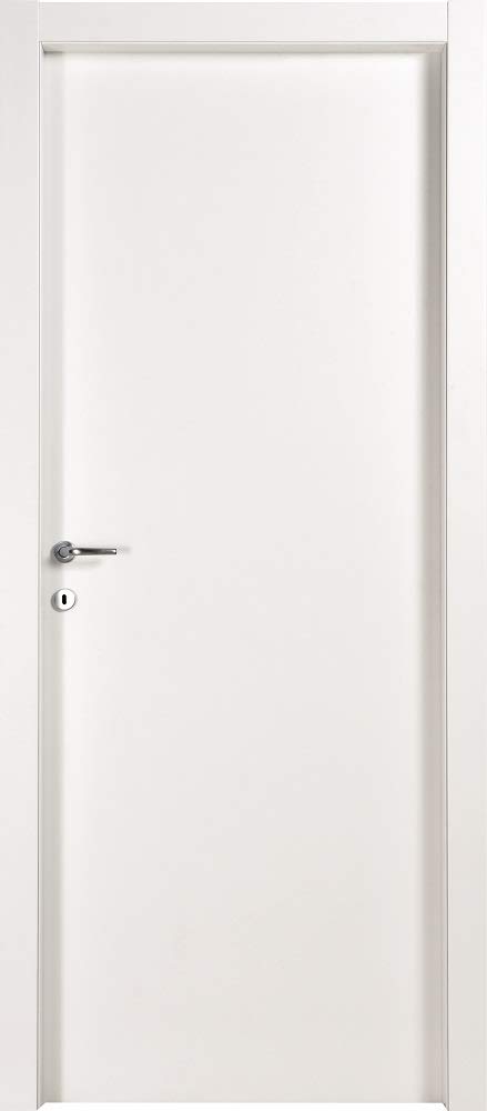 Salone Negozio Online Porta A BATTENTI da Interno MOD.​MICROTEC Bianco CM.210x70 Reversibile