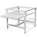 vidaXL Socle pour Machine à Laver Étagère Coulissante Blanc Base de Lave-Linge