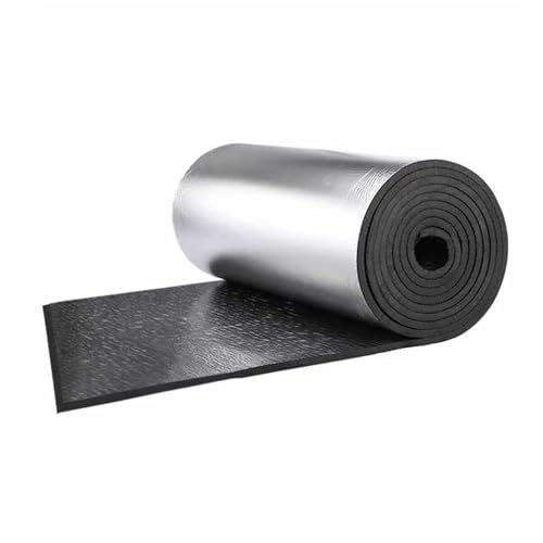 Aislamiento Autoadhesivo De Papel De Aluminio, Estera De Insonorización Térmica For Techos, 5-30 Mm De Espesor, Rollo De Aislamiento Ignífugo, Adecuado For Uso En Paredes, Pisos Y Techos(10mm/53.82 sq