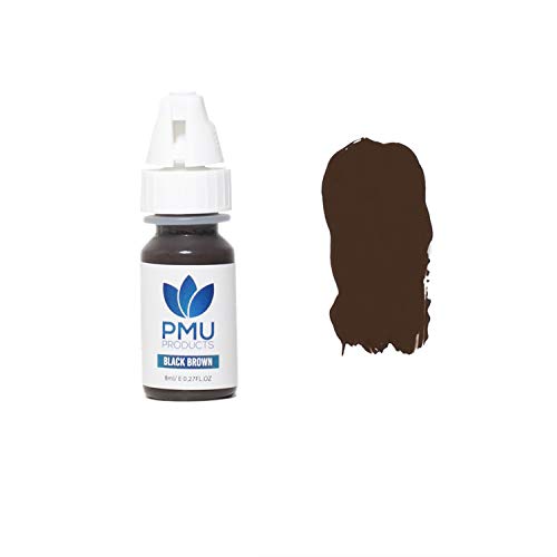 PMU PRODUCTS Microblading Ink– Premium Quality Microblading Supplies (Black Brown)
