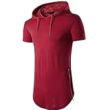 🦾🦾 【NEUESTES FASHION】: Das Tshirt ist ein Muss für das neueste Mode-Outfit und eignet sich problemlos für Fitness, Training, Hip-Hop und andere Trainingsaktivitäten. Er ließ Sie einzigartiger und modischer aussehen und Kurzarm könnte Ihren starken Muskel zeigen.