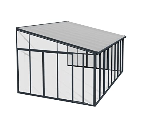 Palram Canopia Terrassendach Wintergarten Sanremo anthrazit // 400x425 cm (TxB)