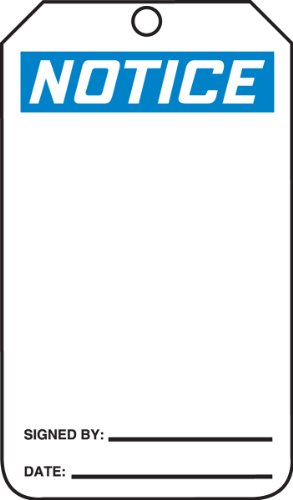 Tag de sécurité en PF-Cardstock Accuform Signes Mdt800ctp de haute précision