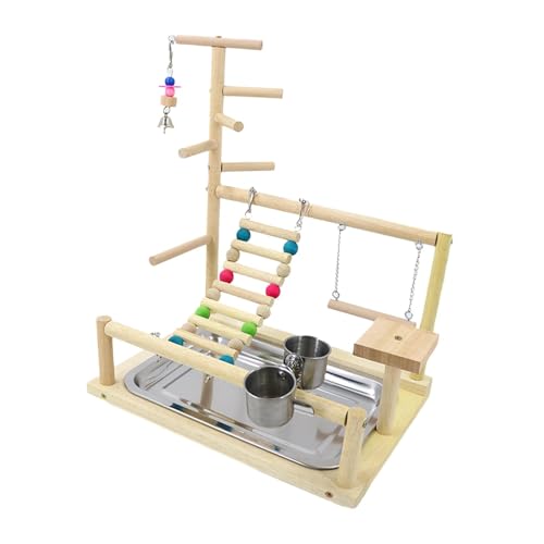 GUOOL 鳥、オウム、遊び場、止まり木、遊び場、ラブバード、セキセイインコのためのクライミング,スタイルA