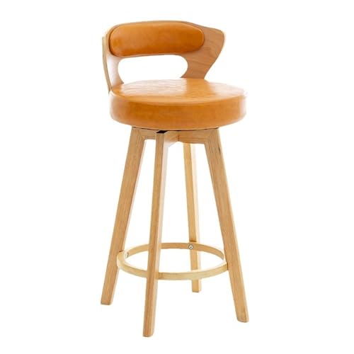 Tabouret de bar rétro bois pour comptoir de café et coin repas convivial - 2