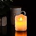 Flameless Candles with 10 Key Remote Timer Flickering Tear Wave Shaped Tealight Real Wax Simulate Dripping led Candles Battery Operated Safe for Indoor Outdoor Decor (3