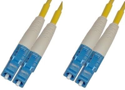 LC/UPC to LC/UPC Duplex Single-Mode 9/125 Fiber Patch-Cord, 1m Length