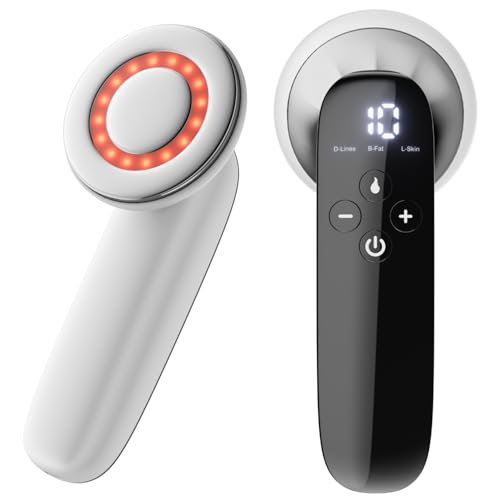 Cellulite Massager Tool, Christmas Gifts, Body Sculpting Machine,4 in 1 Body Sculpting Tool with Heating Skin Tightening,Cordless Electric Massager Cellulite Remover for Belly,Waist,etc(White)