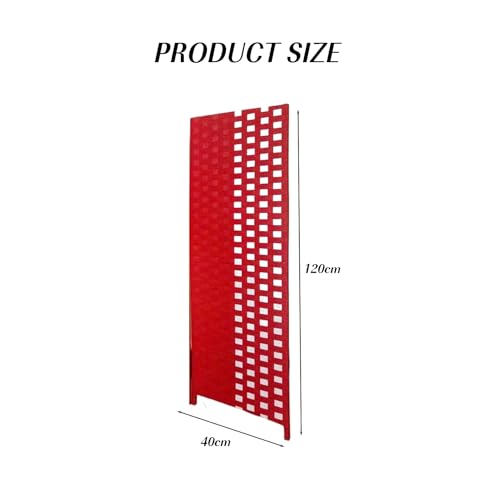 Paravent de petite taille pliable 120x40cm tissage diamant pour studio