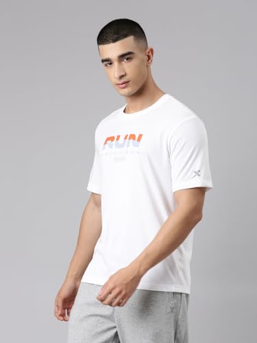 Image of XTEP Playing Big Basketball Series, Sorona Material, Moisture Absorbing & Sweat Dissipating Technology, Superior Elasticity, Colorblocked Design, Basketball T-Shirt for Men - Caramel Brown