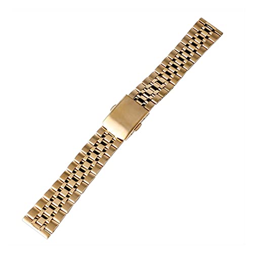 Sangle de montée en acier inoxydable 16mm 18mm 20mm bracelet montre or