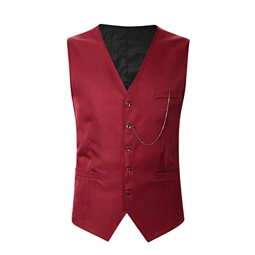 Gilet sans manches col en V pour costume ajusté et tenue d'affaires