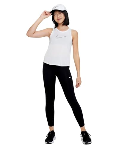 NIKE Camiseta feminina G Nk Df One Tank Gx, Branco/preto, E